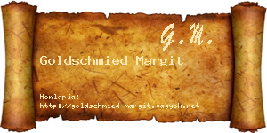 Goldschmied Margit névjegykártya